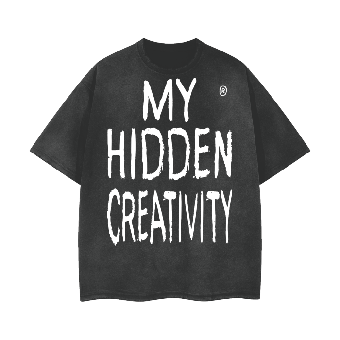 My Hidden Creativity / Don't Waste Your Creativity Vintage Wash Frayed T-Shirt