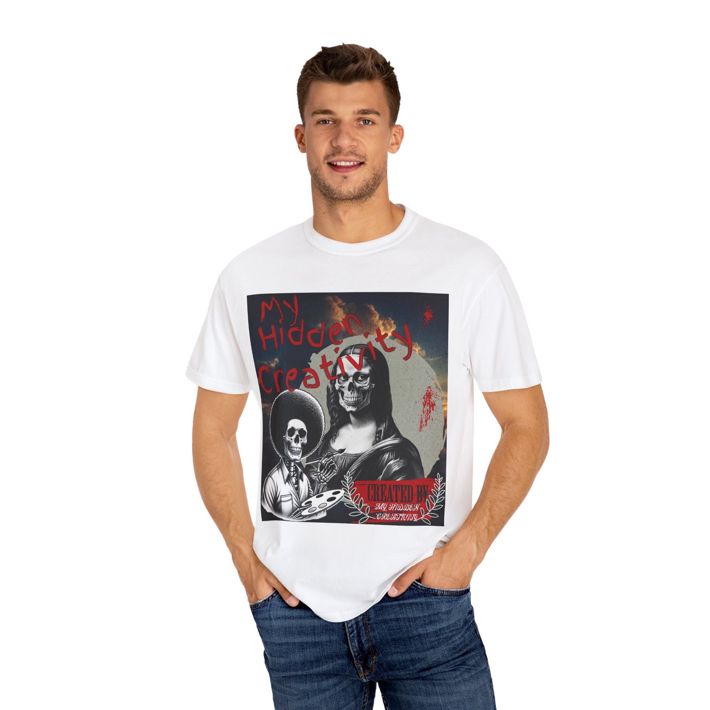 Skull Ross Original Painting T-Shirt