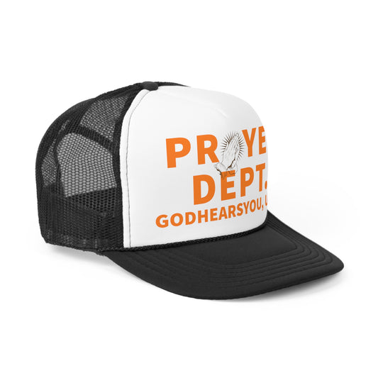 Custom Spiritual Themed "Prayer Dept" Trucker Hat