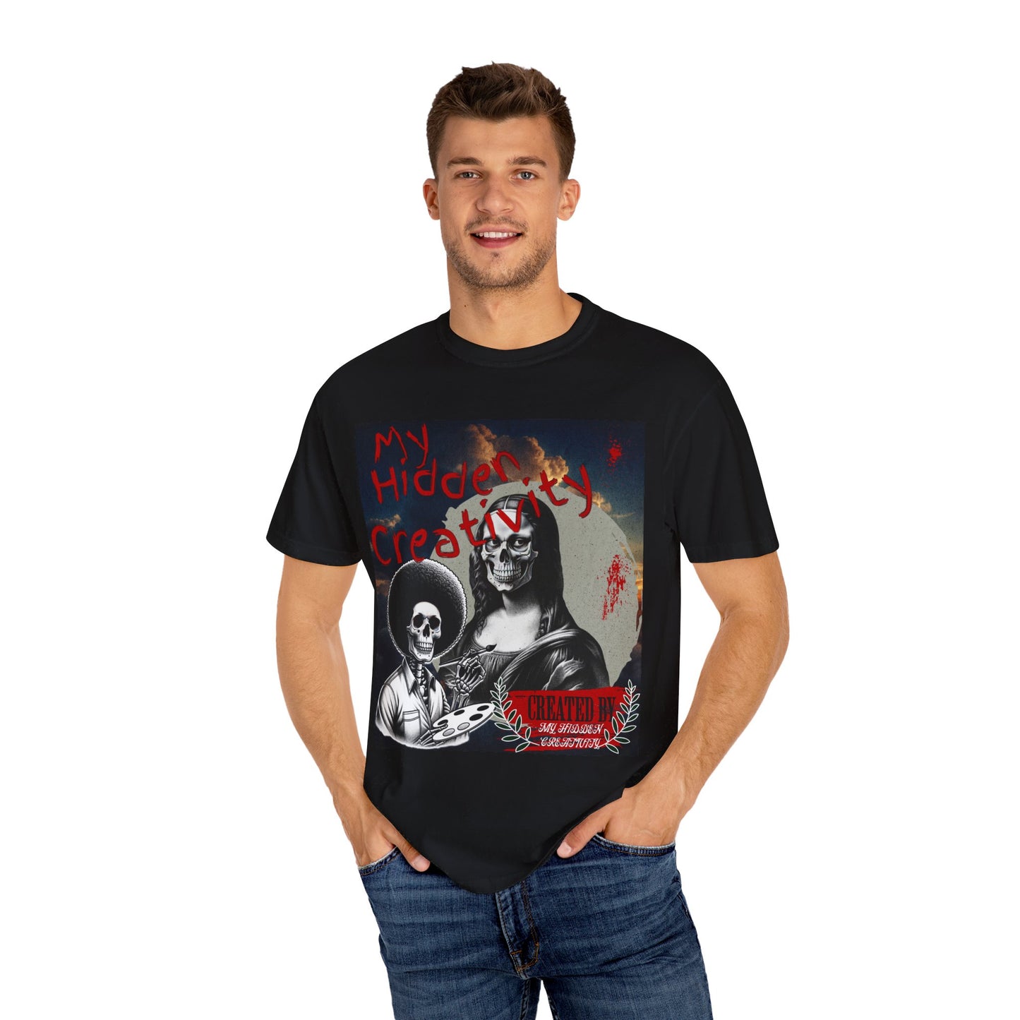 Skull Ross Original Painting T-Shirt