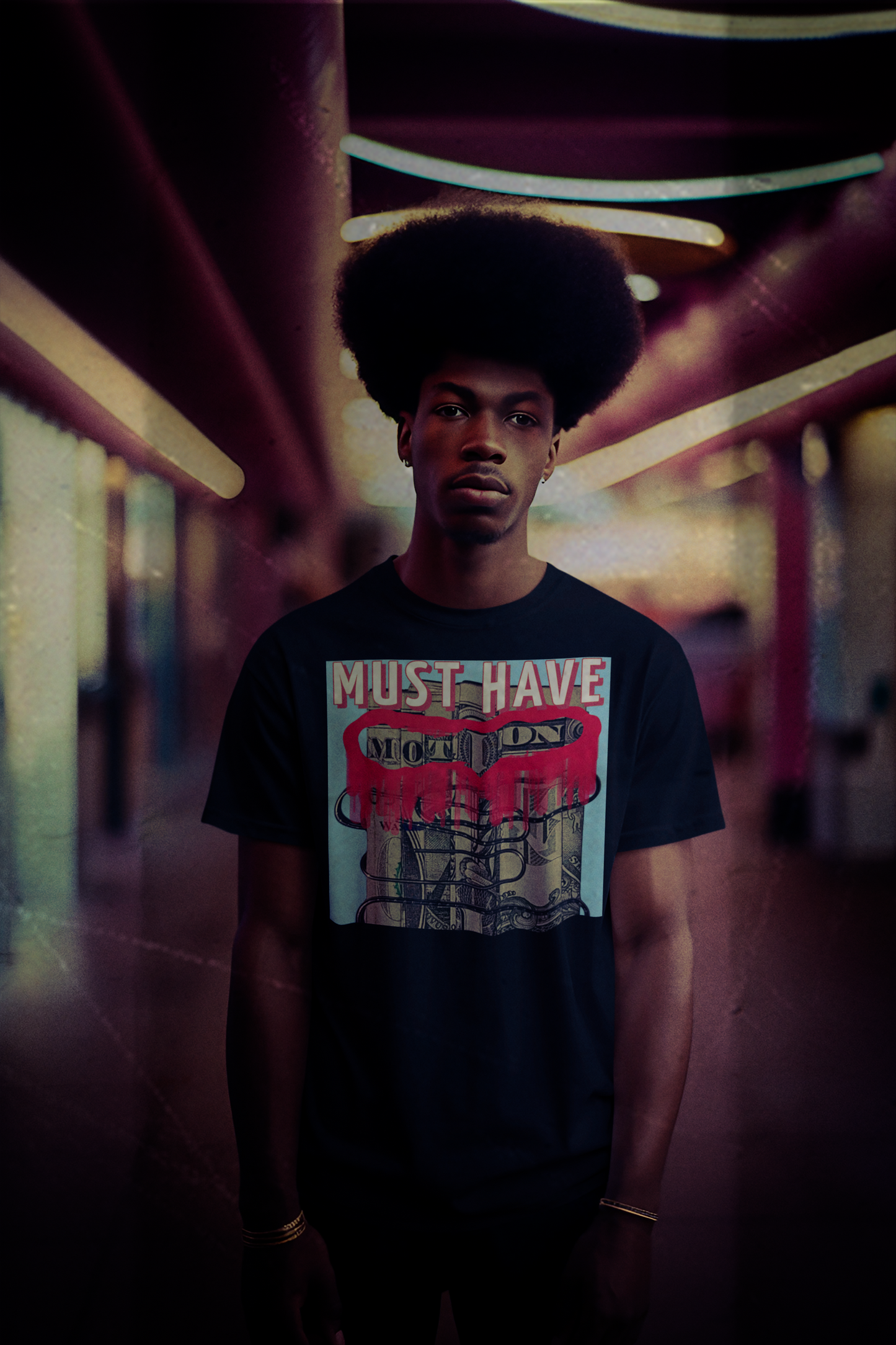 Men's Custom "Motion" ,Trendy ,Streetwear, Graphic Tee