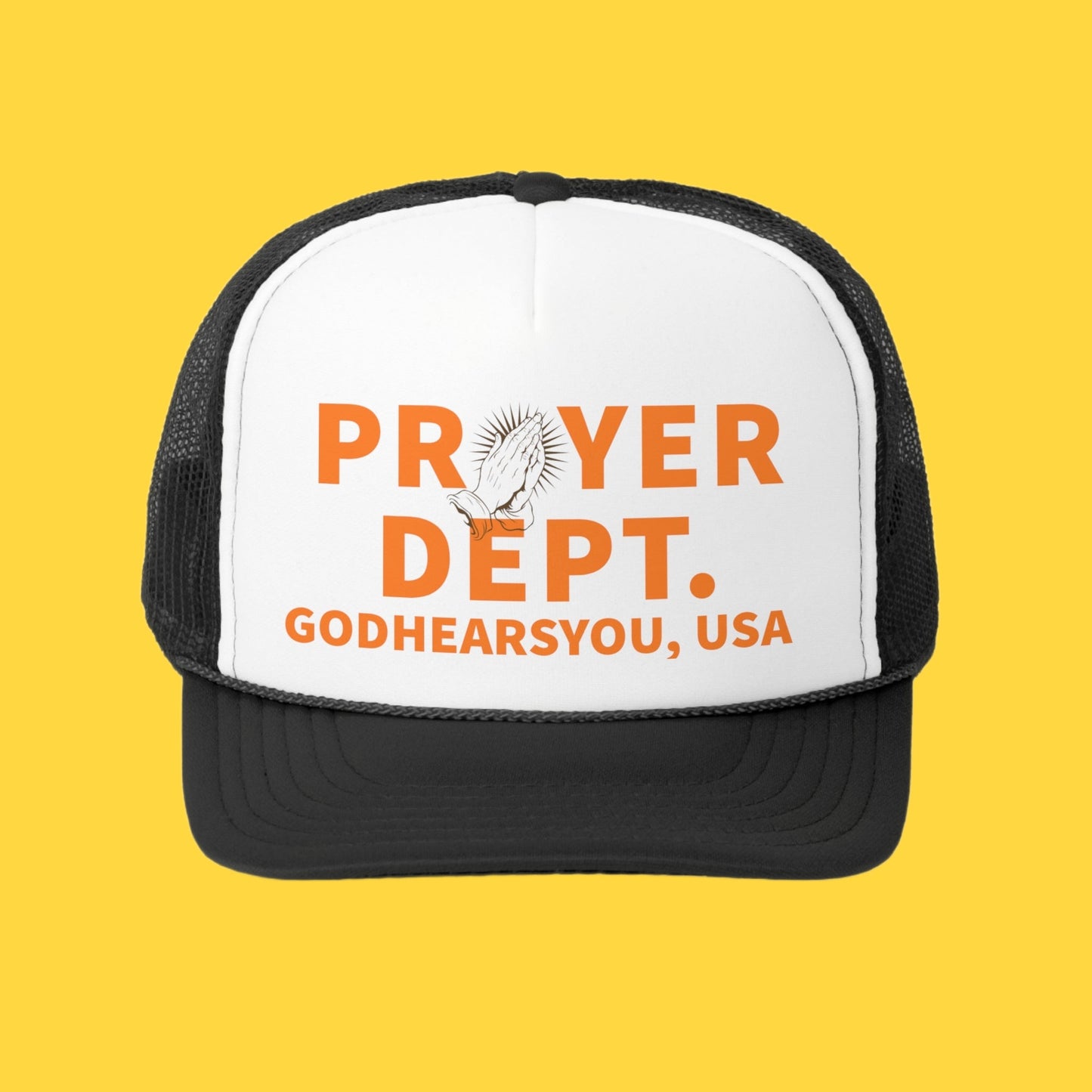 Custom Spiritual Themed "Prayer Dept" Trucker Hat