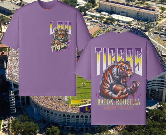 LSU Tigers Custom Graphic Sports Fan Unisex Tshirt