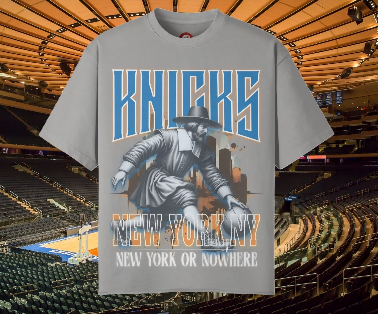 New York Basketball Unisex Tee Unique Designed Raw-Hem Knicks T-shirt