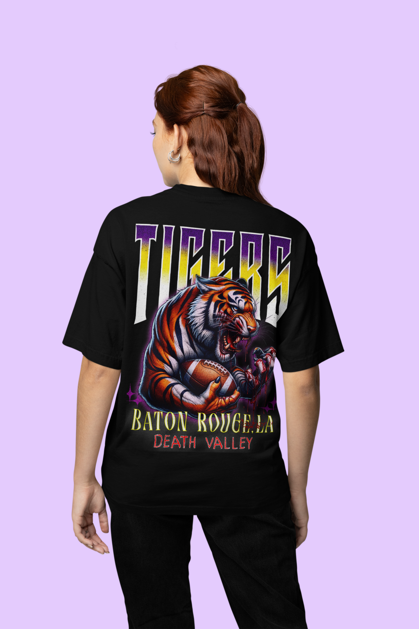 LSU Tigers Custom Graphic Sports Fan Unisex Tshirt