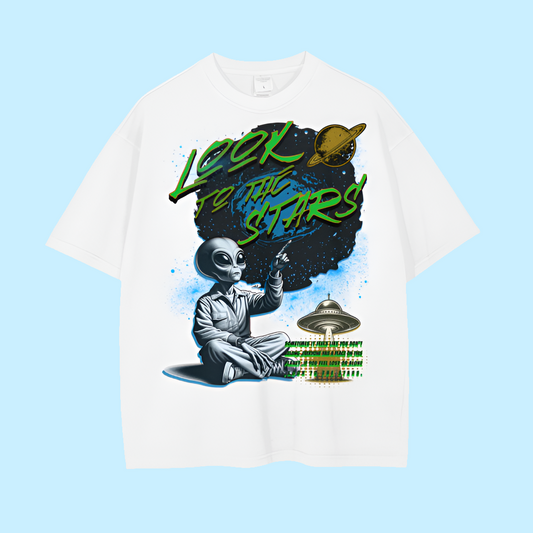 Lost On Earth Vintage Wash Drop Shoulder T-Shirt