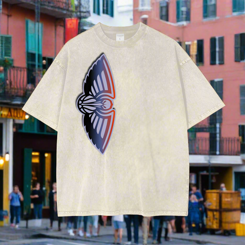 Pelicans Streetwear Oversize Deep Drop Shoulder Tee