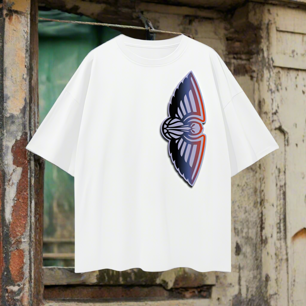 Pelicans Streetwear Oversize Deep Drop Shoulder Tee