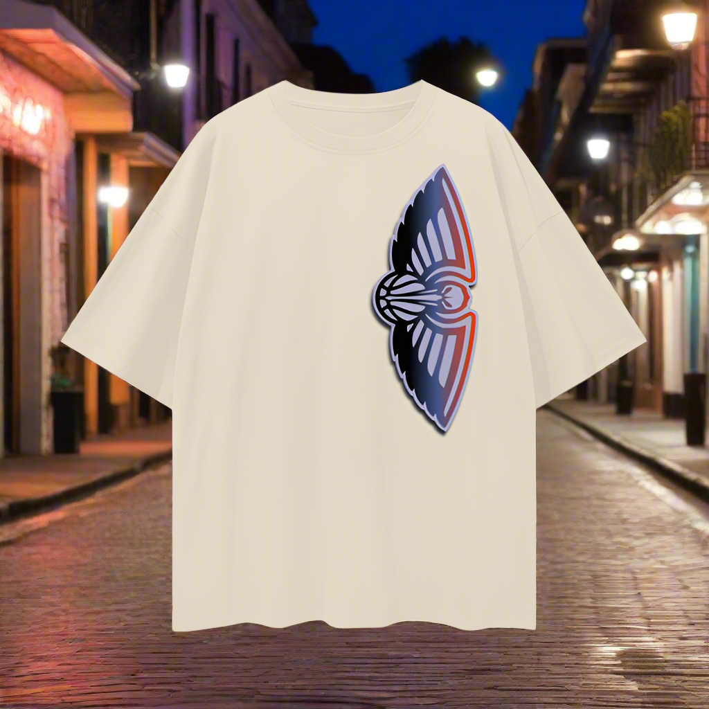 Pelicans Streetwear Oversize Deep Drop Shoulder Tee