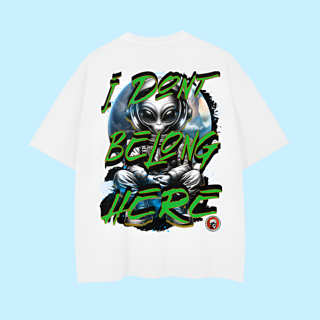 Lost On Earth Vintage Wash Drop Shoulder T-Shirt