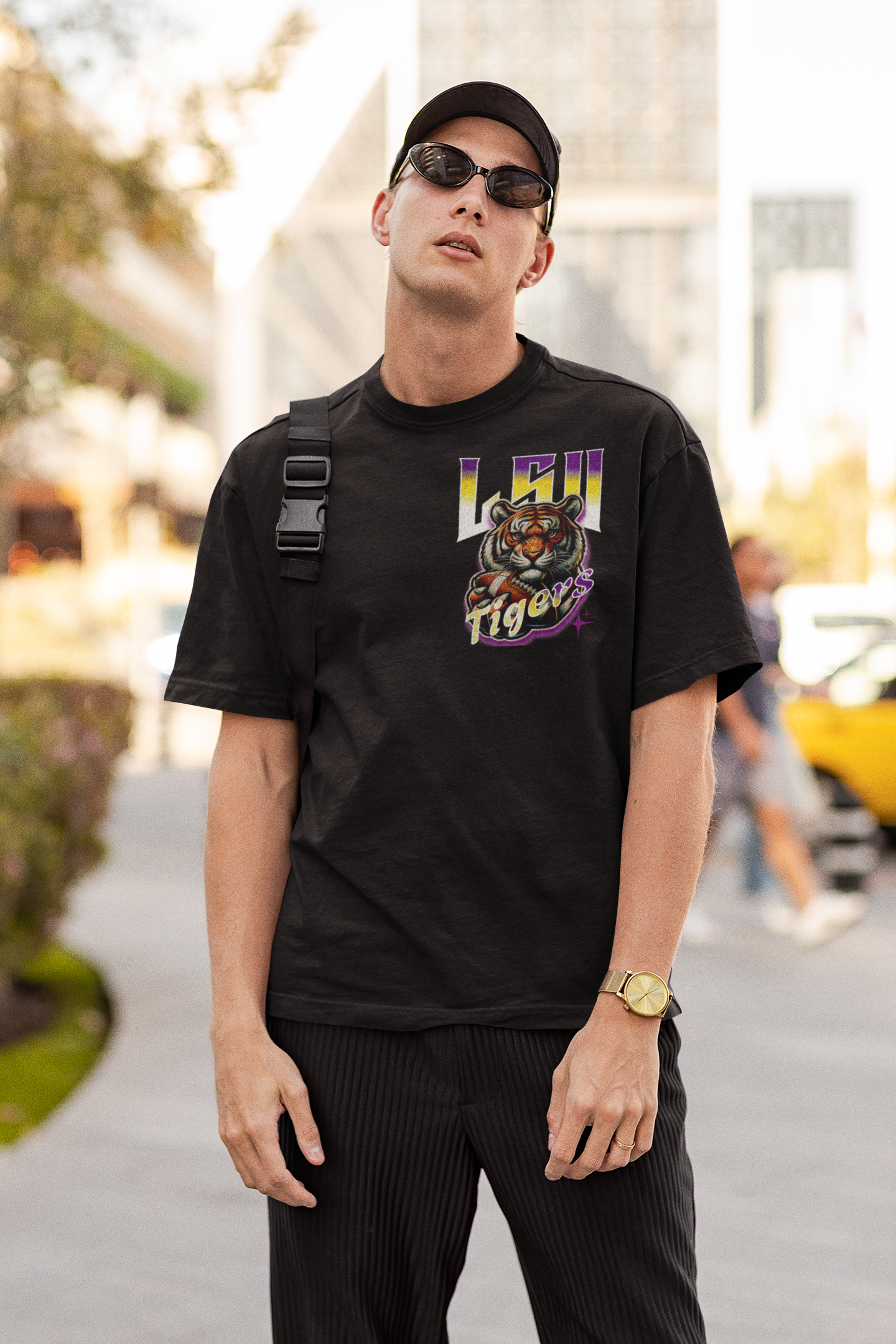 LSU Tigers Custom Graphic Sports Fan Unisex Tshirt