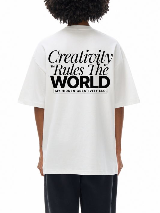Creativity Rules Drop Shoulder Unisex Tee