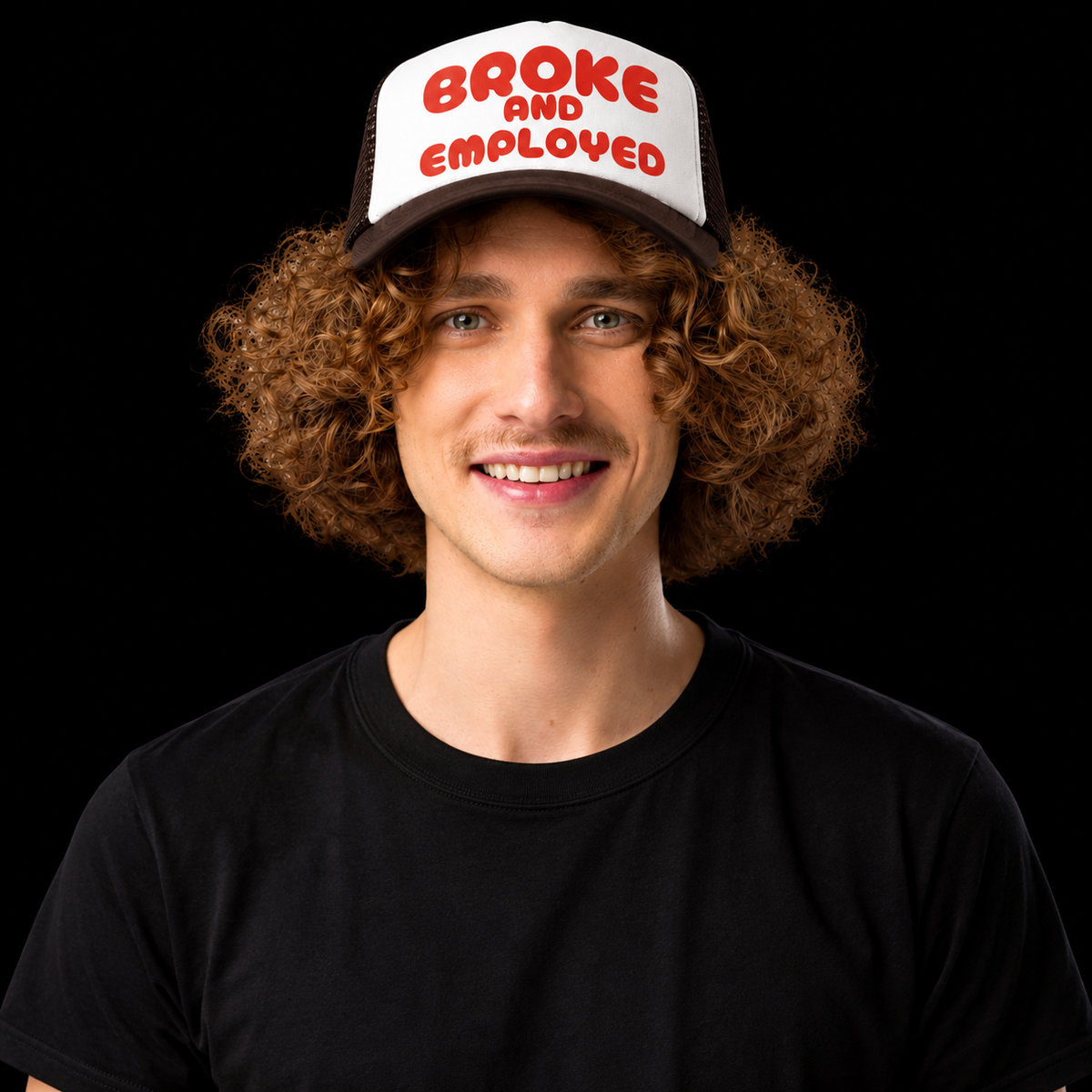 Broke And Employed Trucker Snapback Hat