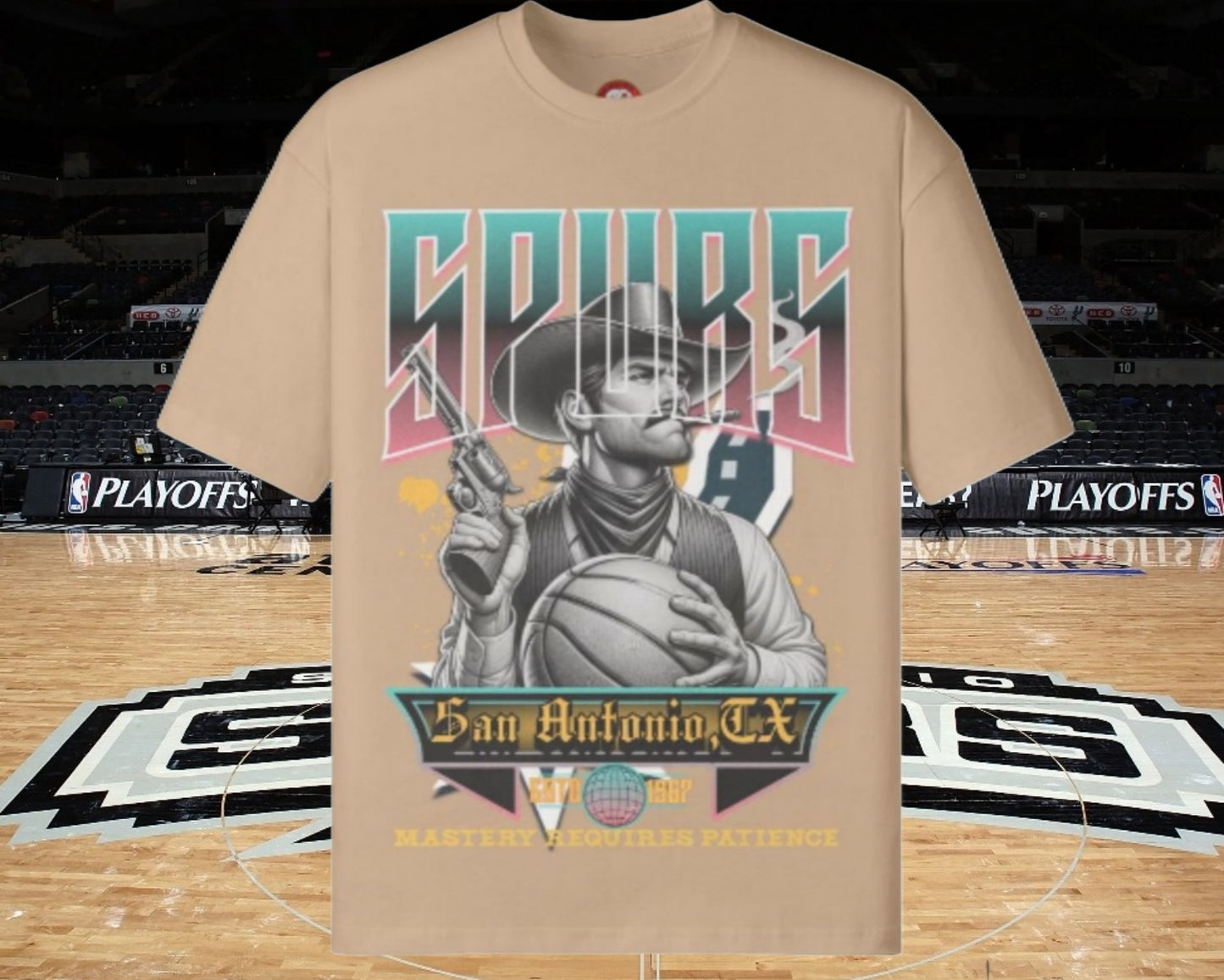 Spurs Basketball Unisex Loose Fit Tee