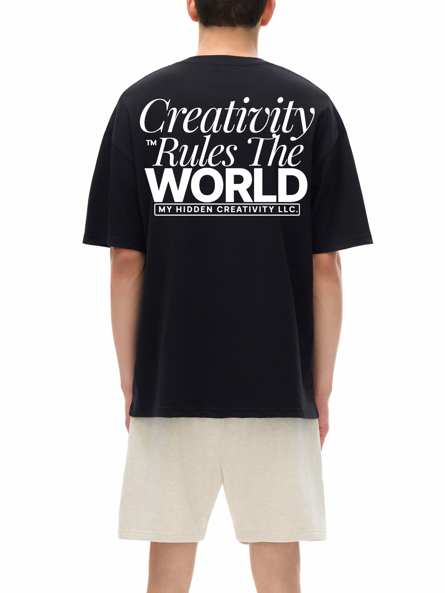 Creativity Rules Streetwear Loose Drop Shoulder T-Shirt