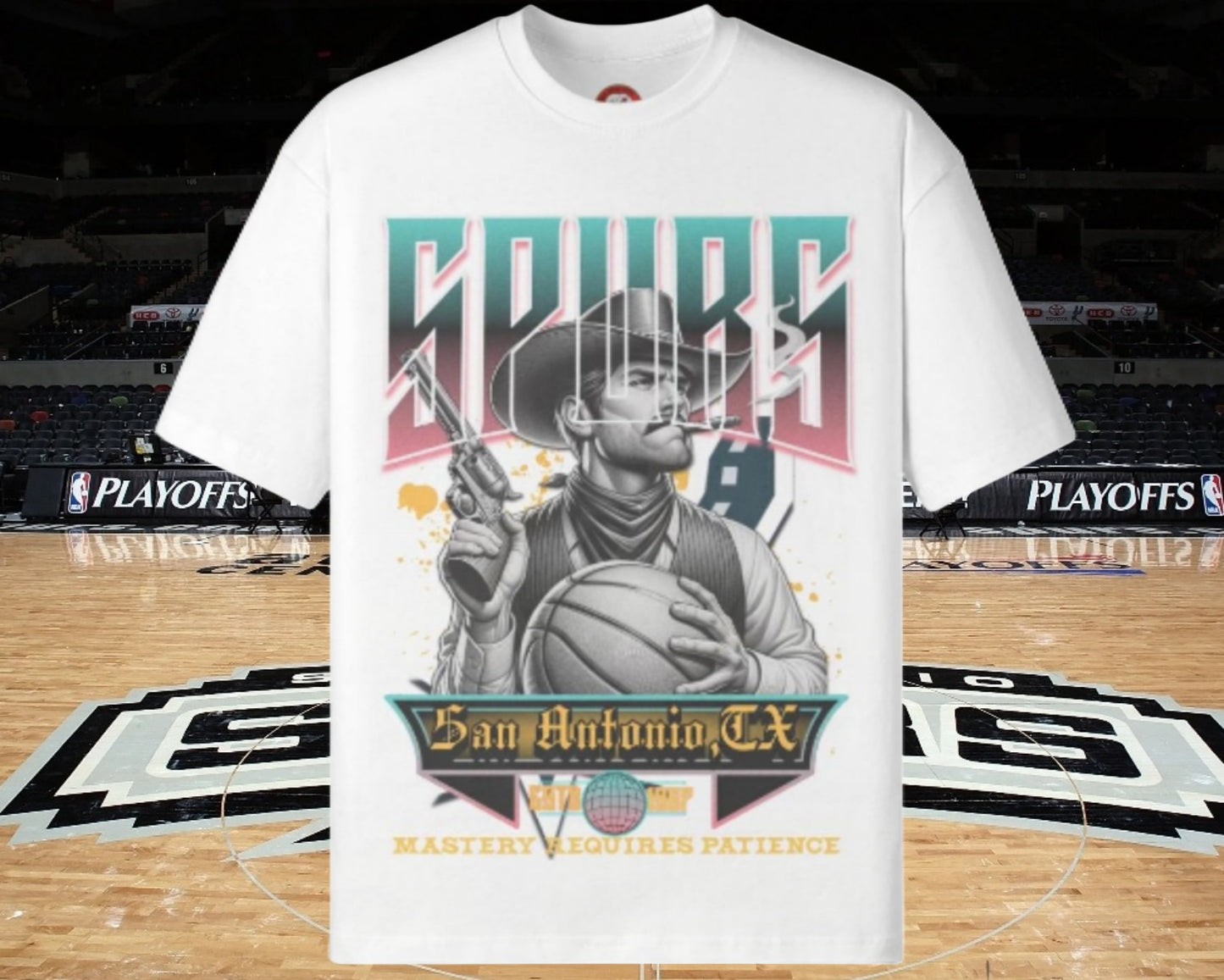 Spurs Basketball Unisex Loose Fit Tee