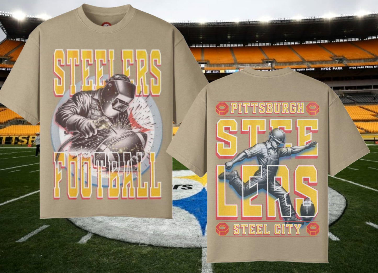 Steelers Unisex Raw-Hem Tee