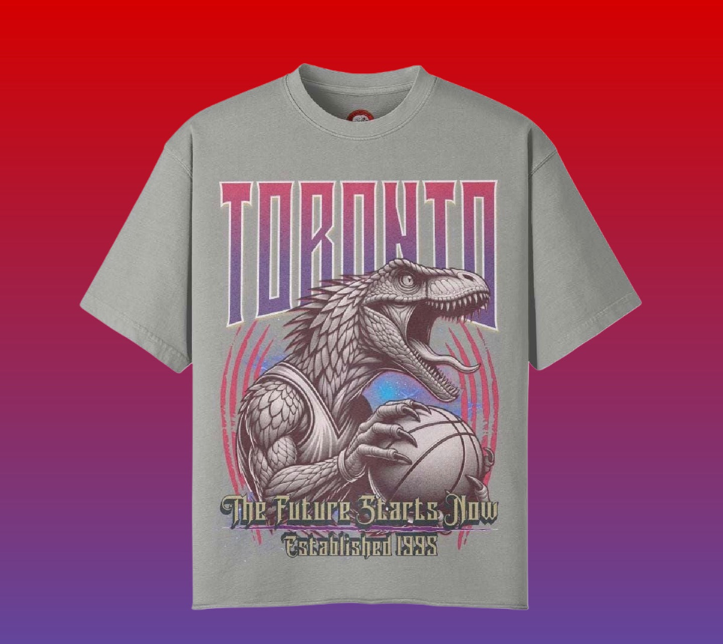 Toronto Basketball Raw-Hem Unisex T-shirt