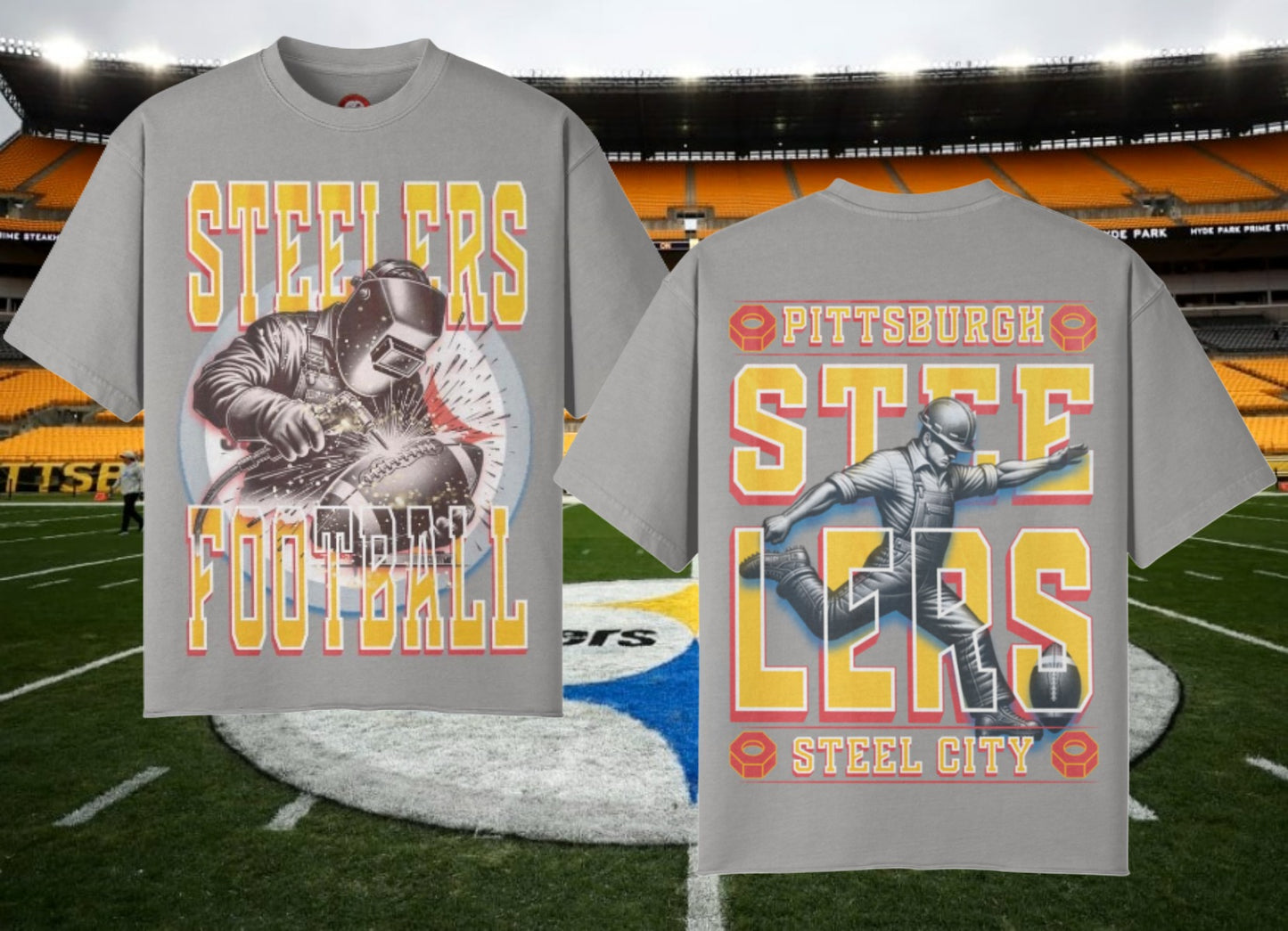 Steelers Unisex Raw-Hem Tee