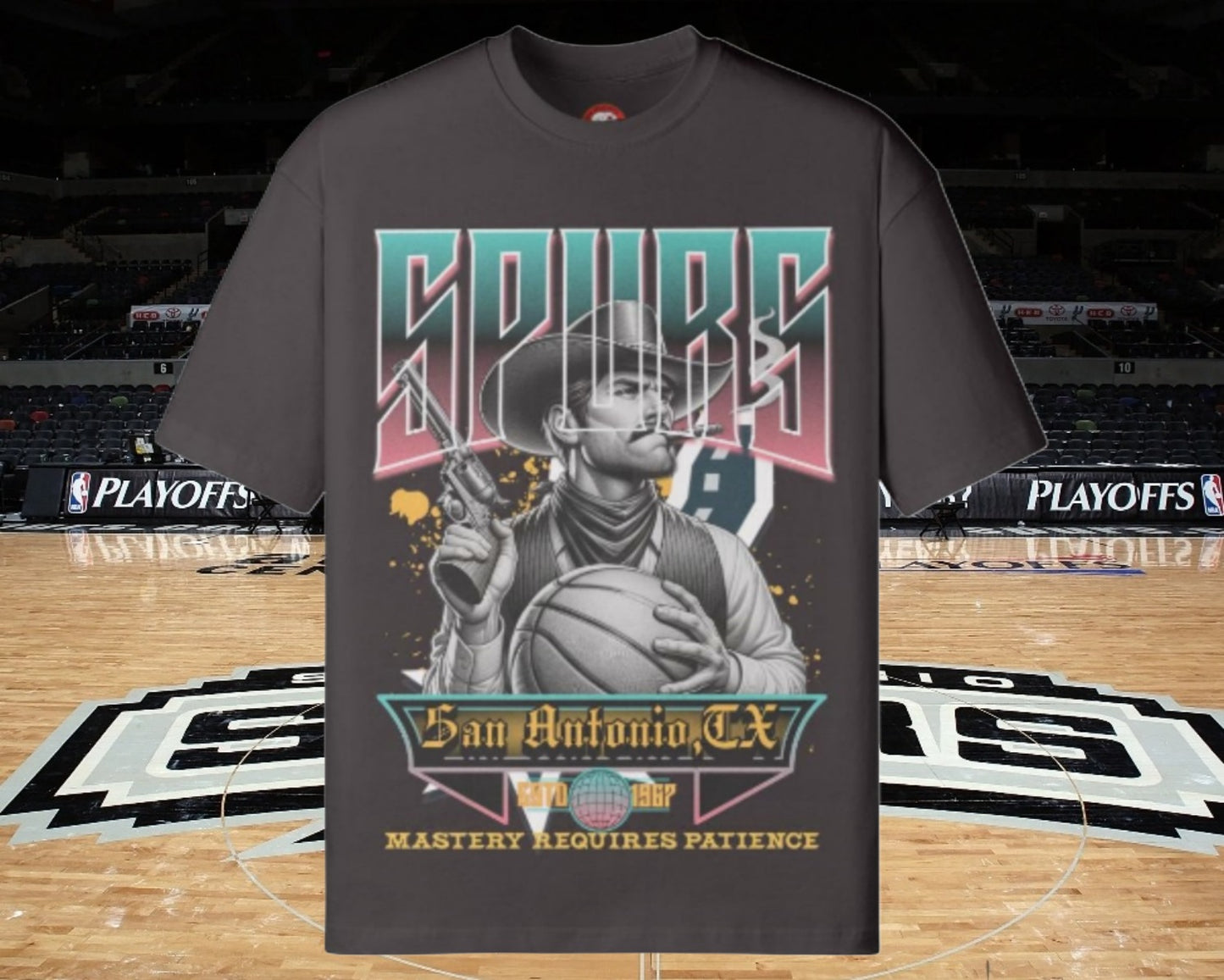 Spurs Basketball Unisex Loose Fit Tee