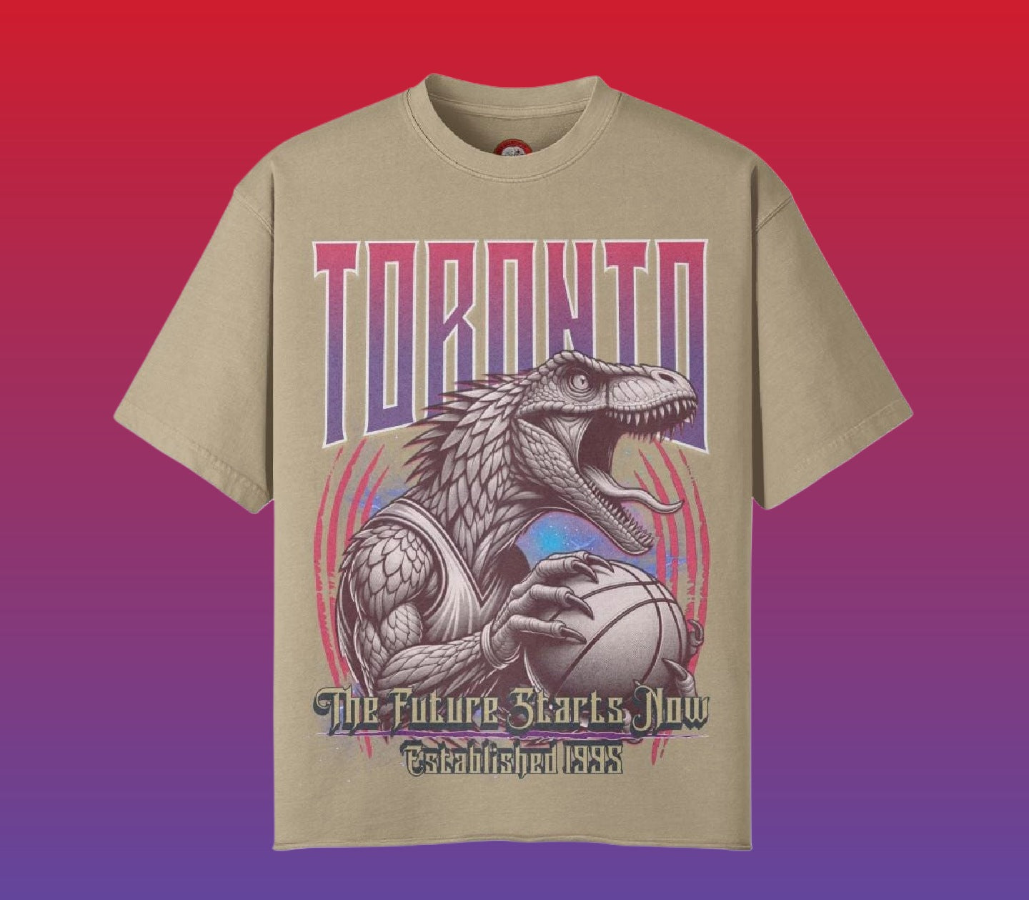 Toronto Basketball Raw-Hem Unisex T-shirt