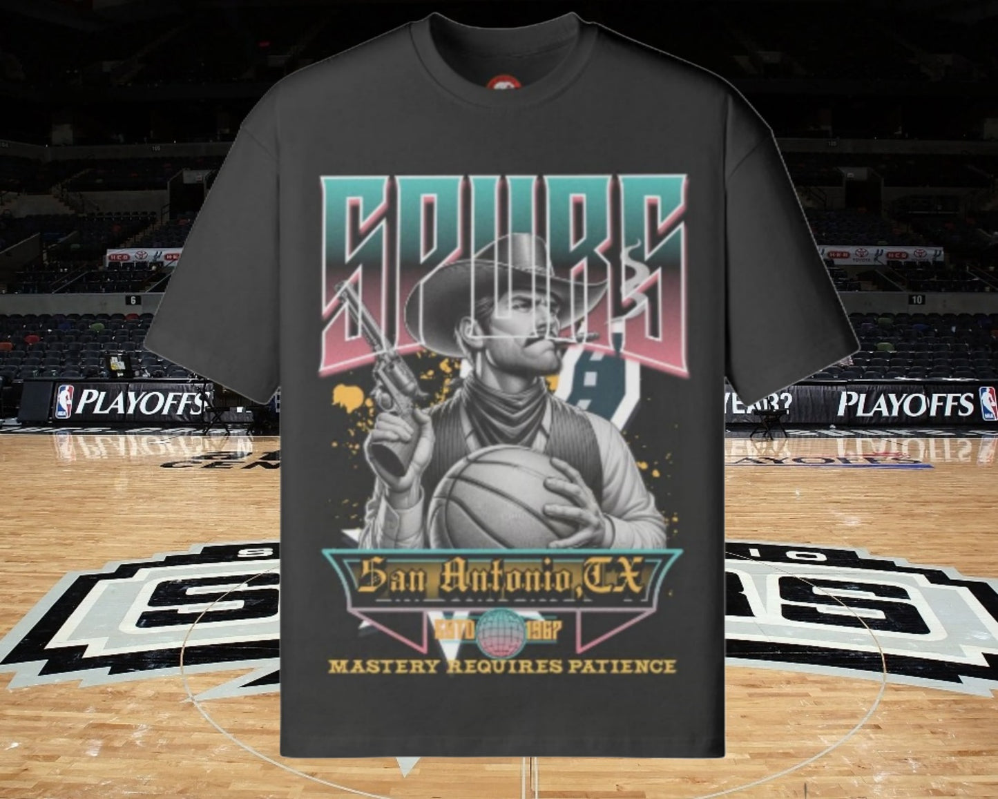 Spurs Basketball Unisex Loose Fit Tee