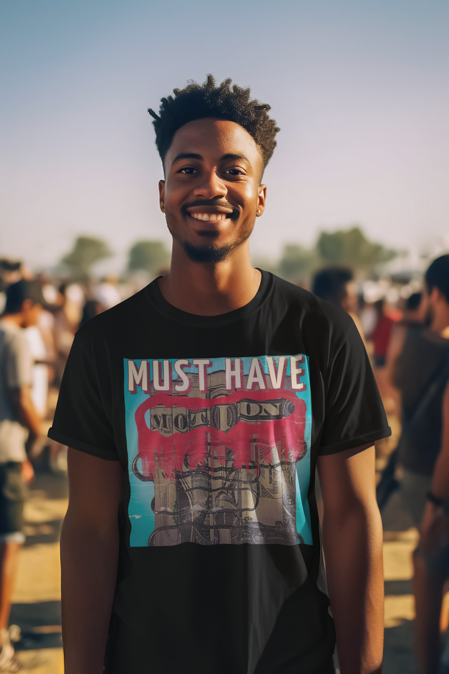 Men's Custom "Motion" ,Trendy ,Streetwear, Graphic Tee