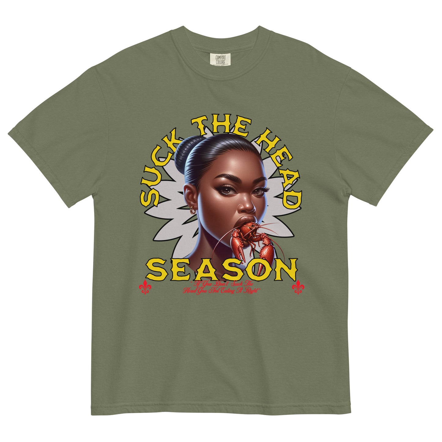 Suck The Crawfish Unisex Comfort Colors Tshirt