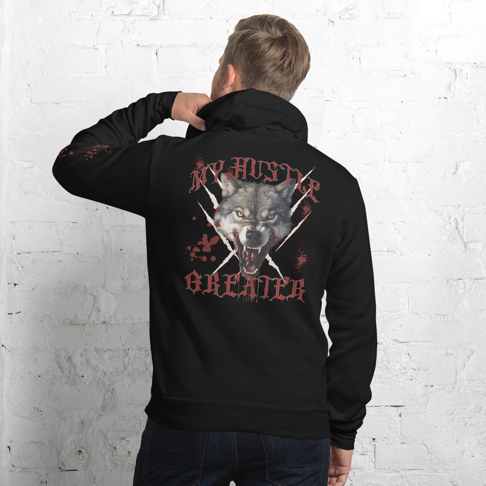 My Hustle Greater Wolf Blood Hoodie Mens Custom Made Premium Pullover Hoodie Unisex Hoodie