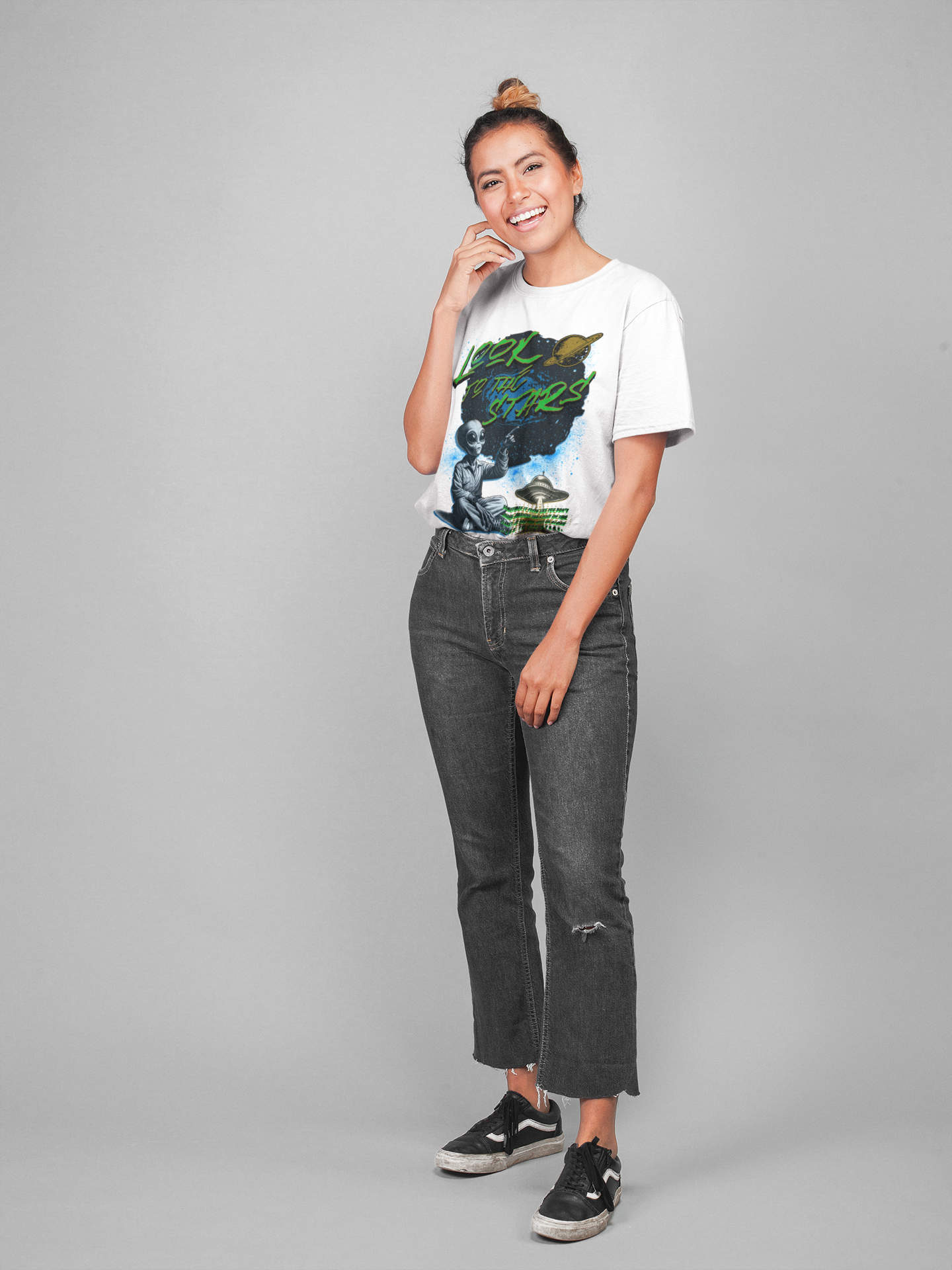 Lost On Earth Vintage Wash Drop Shoulder T-Shirt