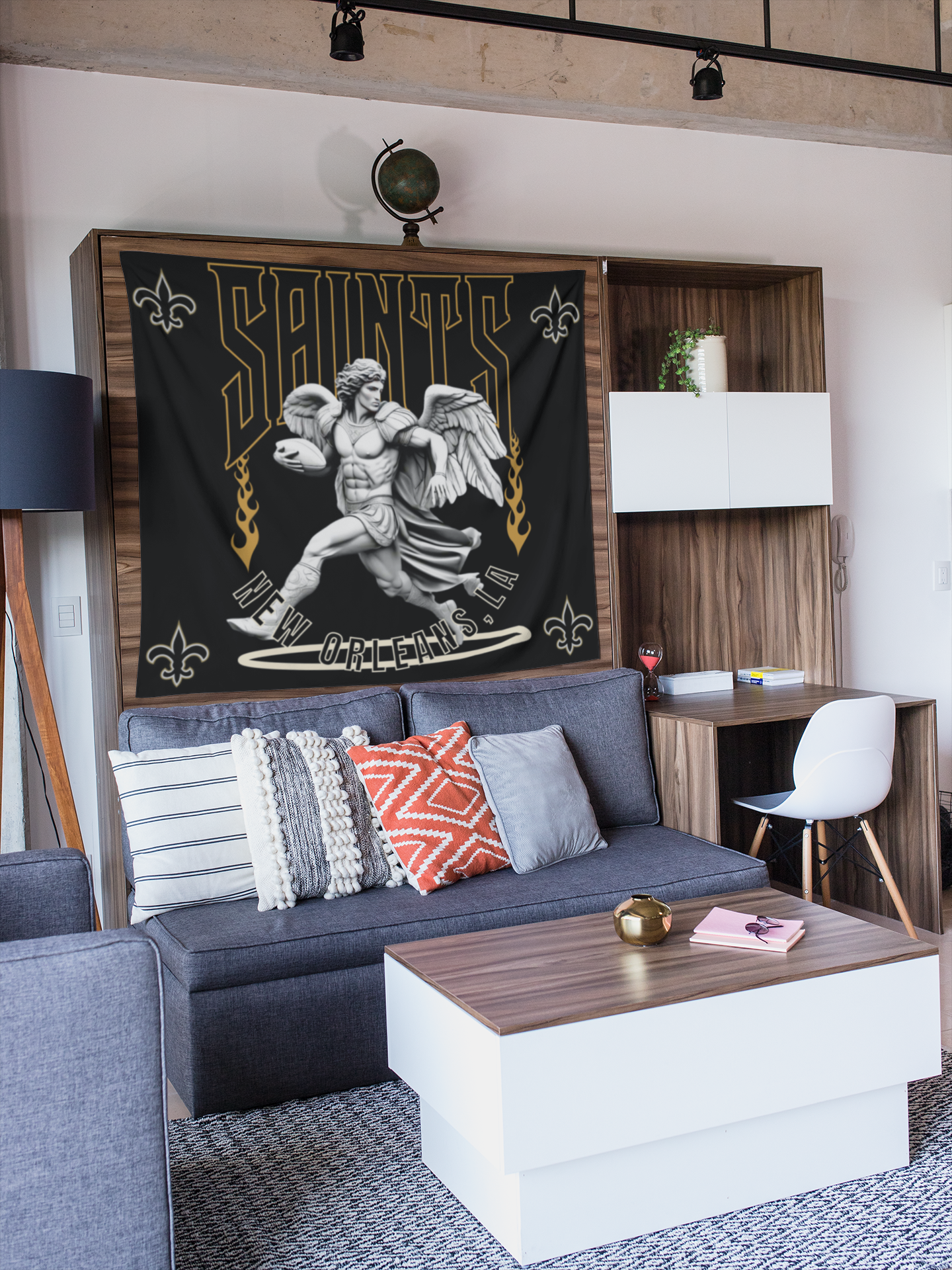 New Orleans Saints Unique Design Tapestry