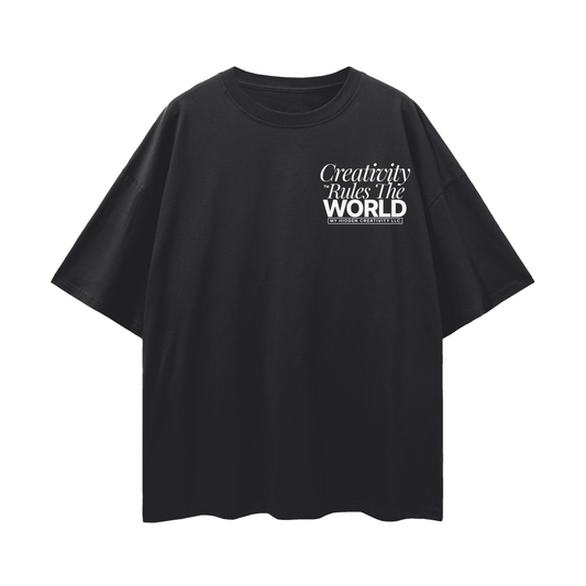 Creativity Rules Streetwear Loose Drop Shoulder T-Shirt