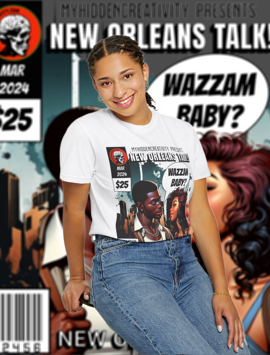 Wuzzam Baby New Orleans Comic Book Themed Tshirt Unisex Nola Custom Made Unique Tshirt