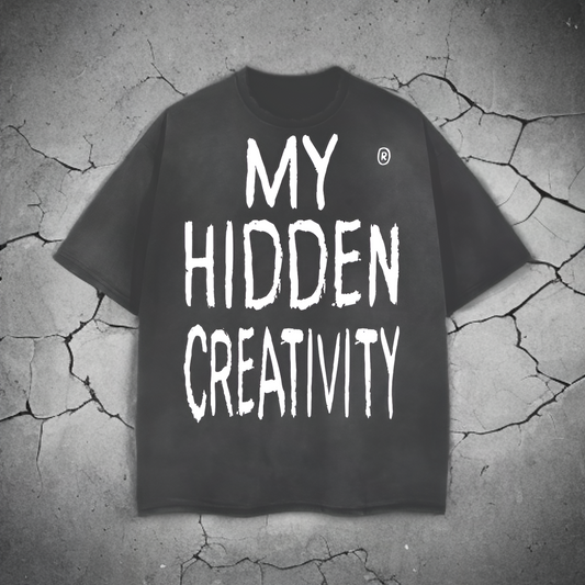 My Hidden Creativity / Don't Waste Your Creativity Vintage Wash Frayed T-Shirt