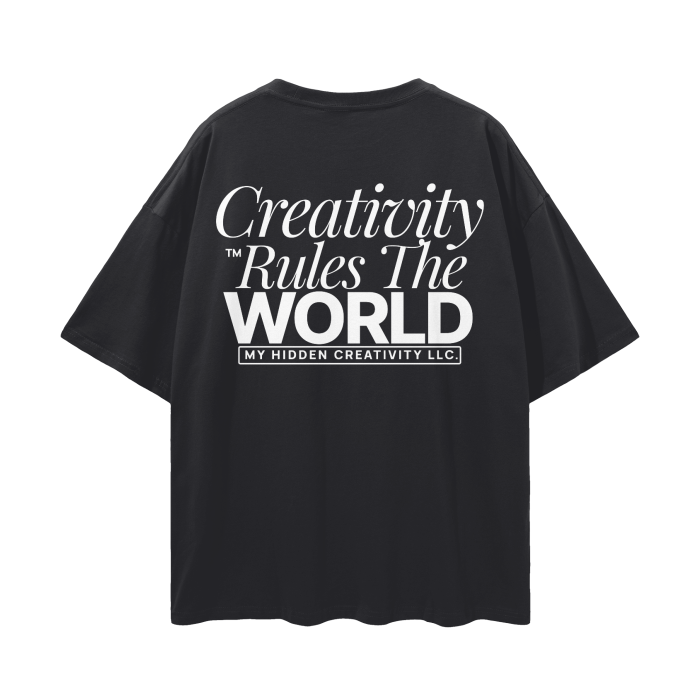 Creativity Rules Streetwear Loose Drop Shoulder T-Shirt