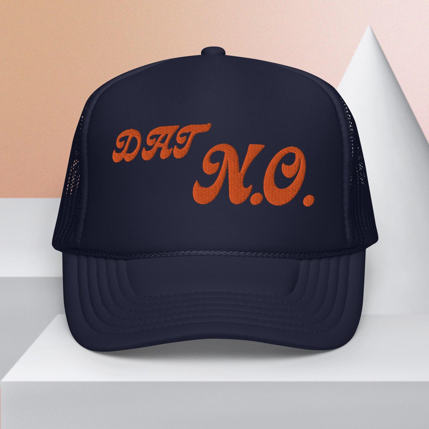 New Orleans Themed "Dat N.O." Trucker Snapback Hat Nola Cap