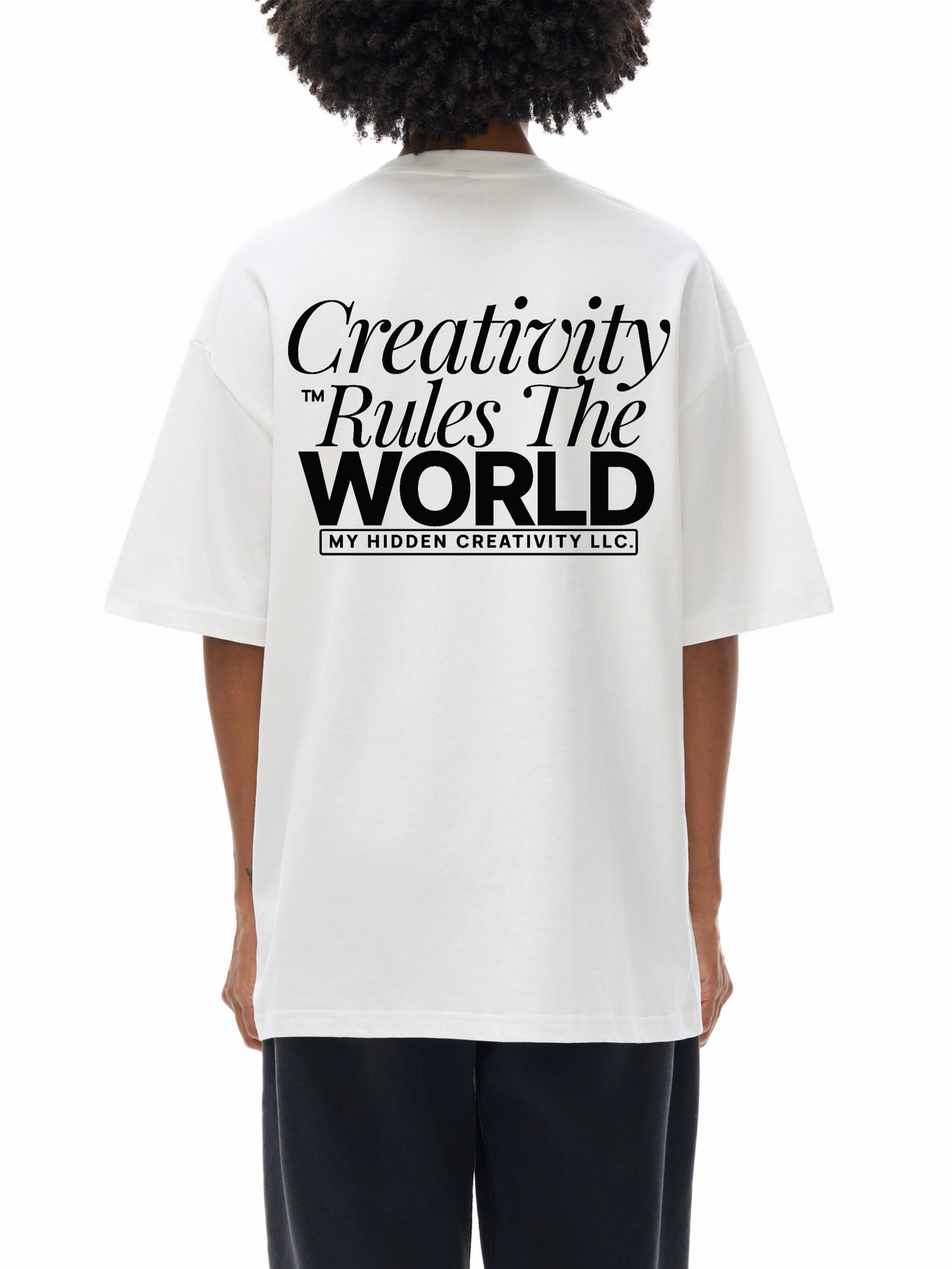 Creativity Rules Drop Shoulder Unisex Tee