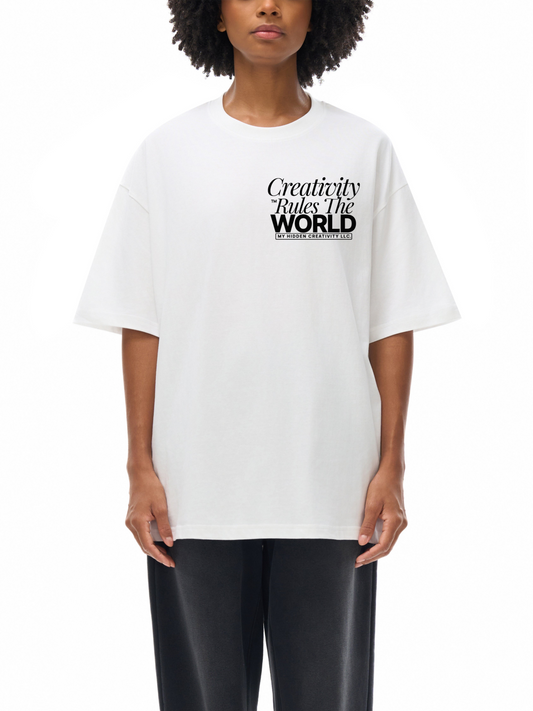 Creativity Rules Drop Shoulder Unisex Tee