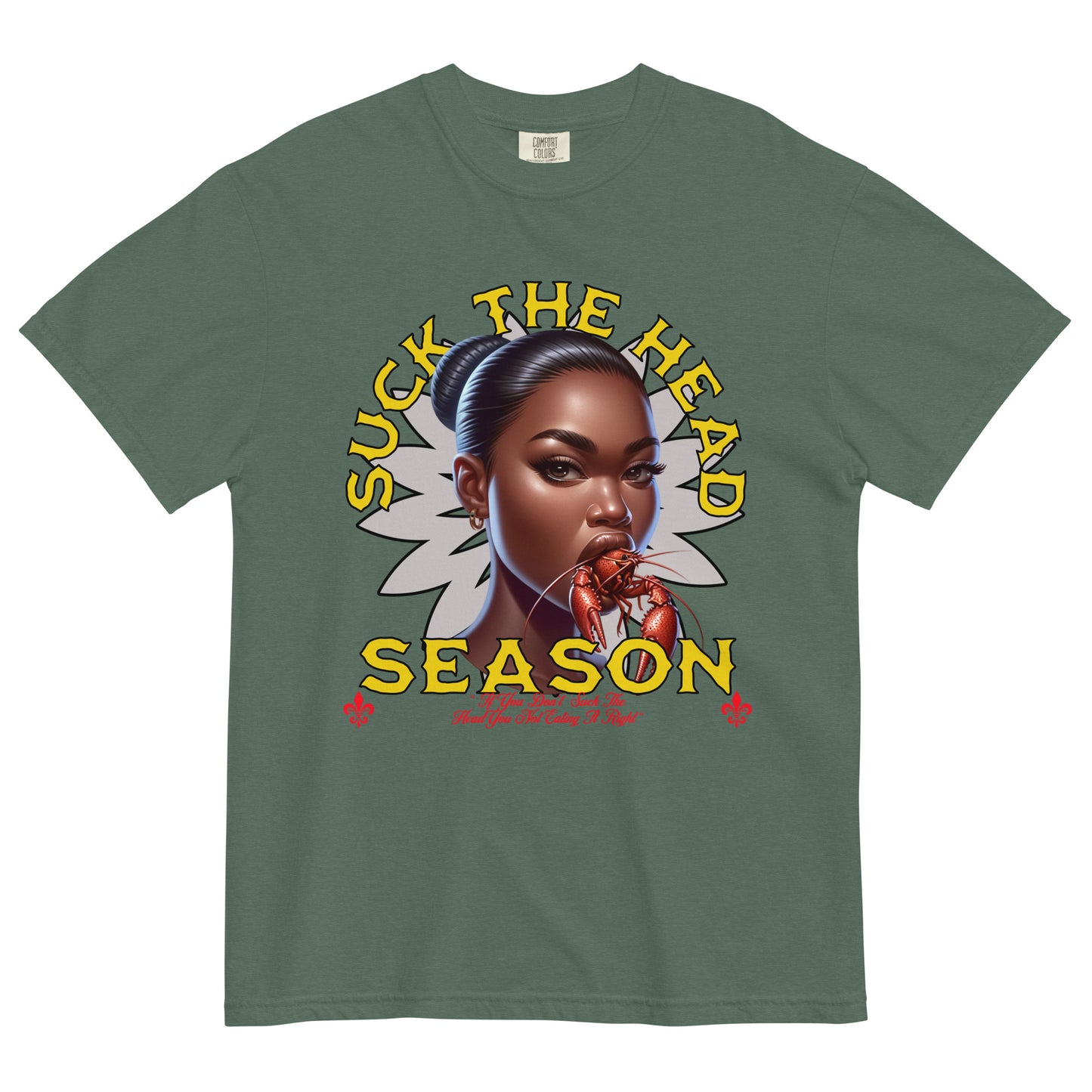 Suck The Crawfish Unisex Comfort Colors Tshirt