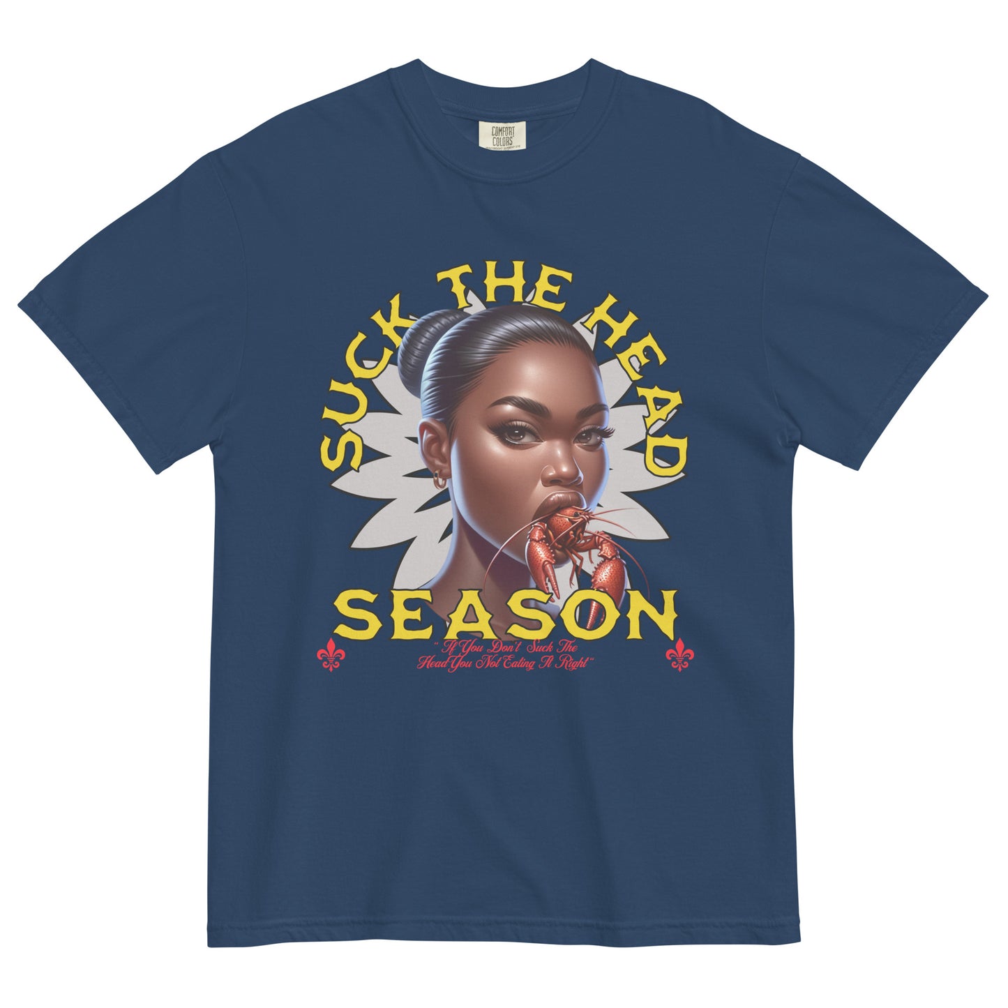 Suck The Crawfish Unisex Comfort Colors Tshirt