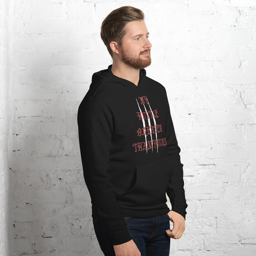 My Hustle Greater Wolf Blood Hoodie Mens Custom Made Premium Pullover Hoodie Unisex Hoodie